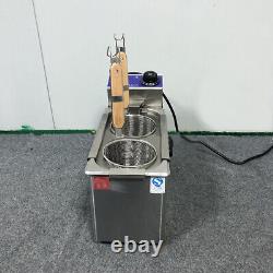 110V/220V Desktop Electric 2000W 2 Baskets Pasta Cooker Noodle Cooking Machine