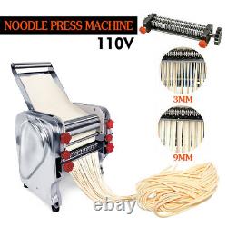 110V 370-550W Commercial Electric Pasta Press Maker Dumpling Skin Noodle Machine