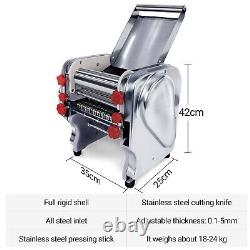 110V 370-550W Commercial Electric Pasta Press Maker Dumpling Skin Noodle Machine