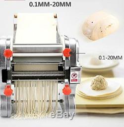 110V 750W Commercial Stainless Steel Electric Pasta Maker Noodle Machine 3mm/9mm