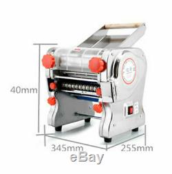 110V Commercial Electric Pasta Maker Dough Roller Noodle Machine 2mm/6mm Knife