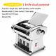 110v Electric Pasta Maker Machine Noodle Maker Pasta Stainless Steel