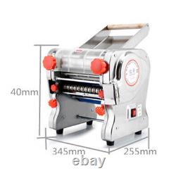 110V Home Commercial Pasta Maker Dough Roller Noodle Machine with 2mm/6mm Knife