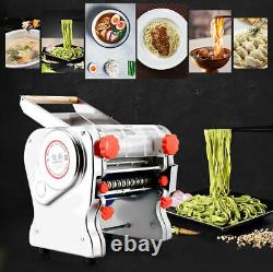 110V Noodle Machine Stainless Steel Electric Pasta Roller Maker Commercial Home