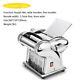 110v Stainless Steel Electric Pasta Maker Machine Dough Cutter With1/2/3/4 Knives