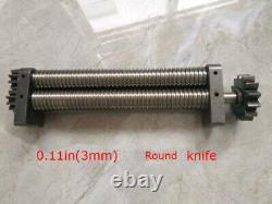 110V Stainless Steel Electric Pasta Press Maker Noodle Machine Round Knife 3mm