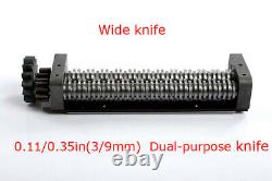 110V Stainless Steel Electric Pasta Press Maker Noodle Machine WideKnife 3mm/9mm