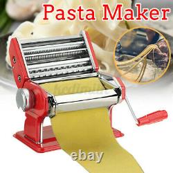 150mm Stainless Steel Pasta Maker Machine Noodle Food Spaghetti 9T Adjustable