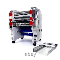 1.8/3/9mm Electric Pasta Press Maker Wonton Skin Noodle Machine+2 Blades Roller