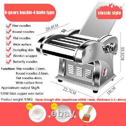 220V 4 Knives Commercial Electric Noodle Machine Home Pasta Skin Maker Machine