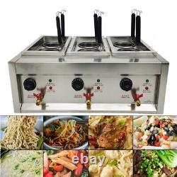 220V 6 Holes Electric Pasta Cooking Machine Pasta Noodles Cooker