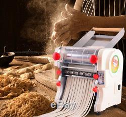 220V Commercial Electric Noodle Maker Pasta Roller Machine with a 3mm/9mm Cutter