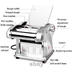 220V Commercial Home Electric Noodle Machine Pasta Skin Maker Machine 4 Knives
