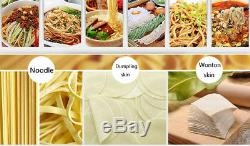 220V Electric Pasta Press Maker Noodle Machine Dumpling Skin Home Commercial US