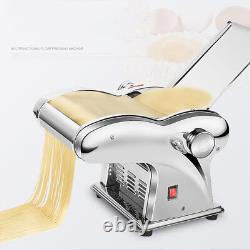 220V Stainless Steel Pasta Maker Roller Machine Noodle Machine 4 Knives Type