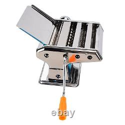 3 Blade Noodle Maker Manual Pasta Machine Stainless Steel Dough Sheeter