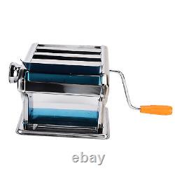 3 Blade Noodle Maker Manual Pasta Machine Stainless Steel Dough Sheeter NEW