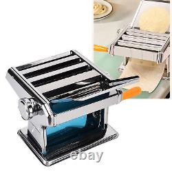 3 Blade Noodle Maker Manual Pasta Machine Stainless Steel Dough Sheeter NEW DG