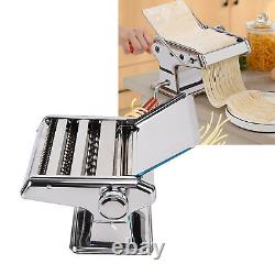 3 Blade Noodle Maker Manual Pasta Machine Stainless Steel Dough Sheeter OC