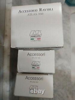 3 Marcato Accessories for Atlas 150 Pasta Machine Ravioli Linguine Spaghetti