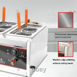 4 Baskets 11L+11L 2KW Electric / Pasta Cooking Machine Commercial Noodles Cooker