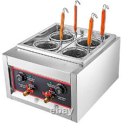 5KW Pasta Maker Machine Commercial 4 Holes Noodles Cooker with Filter Basket