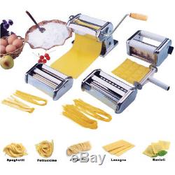 5 in 1 Stainless Steel Pasta Lasagne Spaghetti Tagliatelle Ravioli Maker Machine