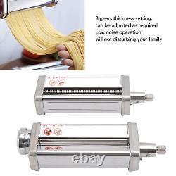 8 Gears Pasta Maker Attachment Stainless Steel Manual Pasta Sheet Roller Stand