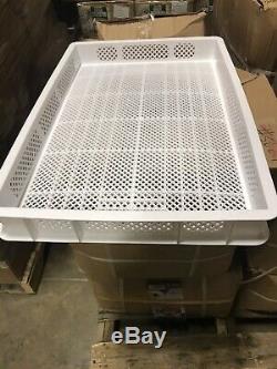 8 White Plastic rack Perforated Stackable Drying Trays for all Pasta Machines