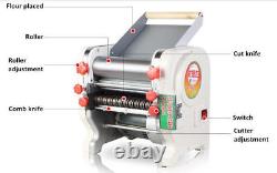 Auto Stainless Pasta Press Maker Electric Noodle Machine Home or Commercial US