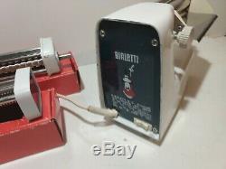Bialetti Electric Pasta Noodle Maker Machine Italy metal rollers vtg pro chef