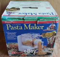 Brand New Popeil P400 Automatic Pasta Maker Machine & Accessories + Recipes VHS