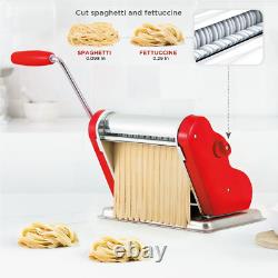 Classic 200 Pasta Maker Machine, Wide Rollers, 9 Thickness Positions, 2 Cutting