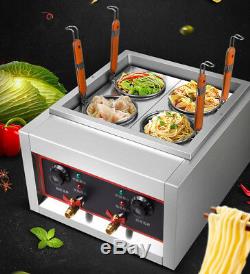 Commercial 4 Baskets Electric Noodles Cooker / Pasta Cooking Machine 220V 5kw