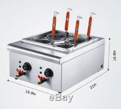 Commercial 4 Baskets Electric Noodles Cooker / Pasta Cooking Machine 220V 5kw