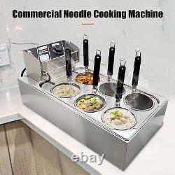 Commercial 6 Basket Electric Noodle Cooker Pasta Cooking Machine Filter Kitchen