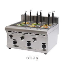 Commercial 6 Baskets Electric Noodles Cooker / Pasta Cooking Machine 110V USA