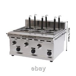 Commercial 6 Baskets Electric Noodles Cooker / Pasta Cooking Machine 110V USA