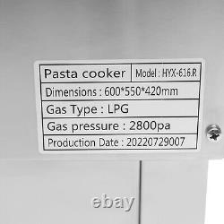 Commercial 6 Baskets Electric Noodles Cooker / Pasta Cooking Machine 110V USA