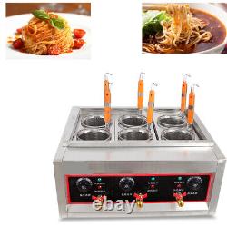 Commercial 6 Holes Noodles Cooker Electric Pasta Cooking Machine Pasta Marker