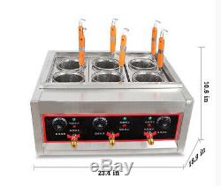 Commercial 6 Holes Noodles Cooker Electric Pasta Cooking Machine Pasta Marker