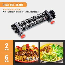 Commercial Electric Pasta Maker, Automatic Noodle Machine, 2-In-1 Heavy Duty Dou