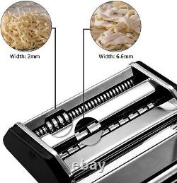Delihom Pasta Maker Black- Machine Of Paste Stainless Steel Cutter