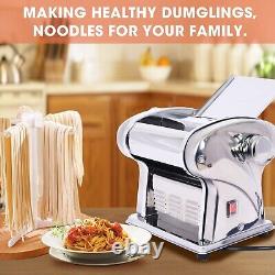Dual functional Electric Pasta Maker Noodle Machine Dough Roller 8 Thickness
