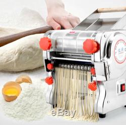 Electric Noodle Machine Pasta Press Maker Dough Knife 24cm+2/6mm Cutter 110/220V