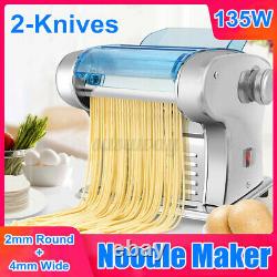 Electric Noodle Press Machine Pasta Maker Dough Cutter Dumplings Roller 135W