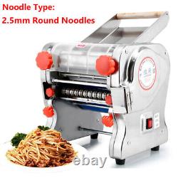 Electric Noodles Machine Pasta Maker Dough Roller with 2.5mm Round Cutter