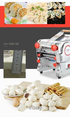 Electric Noodles Machine Pasta Maker Dough Roller with 2.5mm Round Cutter