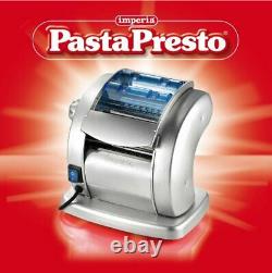 Electric Pasta Maker- Imperia Pasta Presto Non-stick Machine w 2 Cutters and 6