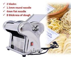 Electric Pasta Maker Machine Noodle Maker Stainless Steel Home Use with 2 Blades